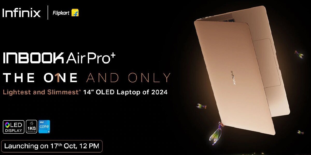 Infinix Inbook Air Pro પ્લસ 16GB રેમ 120Hz AMOLED ડિસ્પ્લે સાથેનું લેપટોપ ભારતમાં 17 ઓક્ટોબરે લોન્ચ થશે તમામ વિગતો