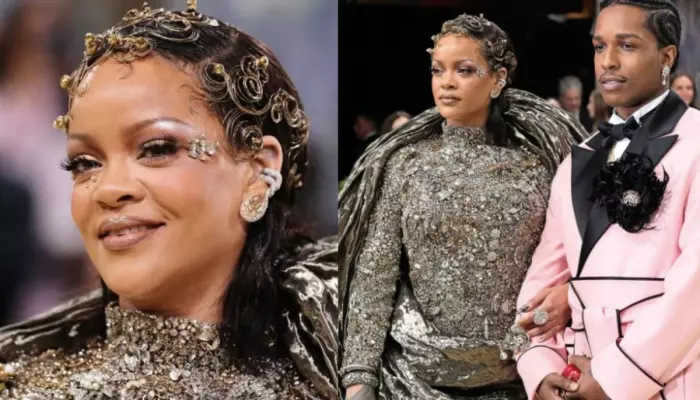 Met Gala 2026, Rihanna Turned Heads In A Shimmering Sculptural Gown With 115,000 Crystal Beads