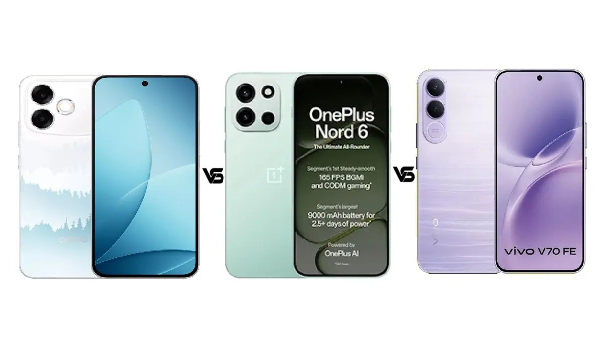 Oppo F33 Pro 5G vs OnePlus Nord 6 vs Vivo V70 FE જાણો કયો શ્રેષ્ઠ ફોન છે
