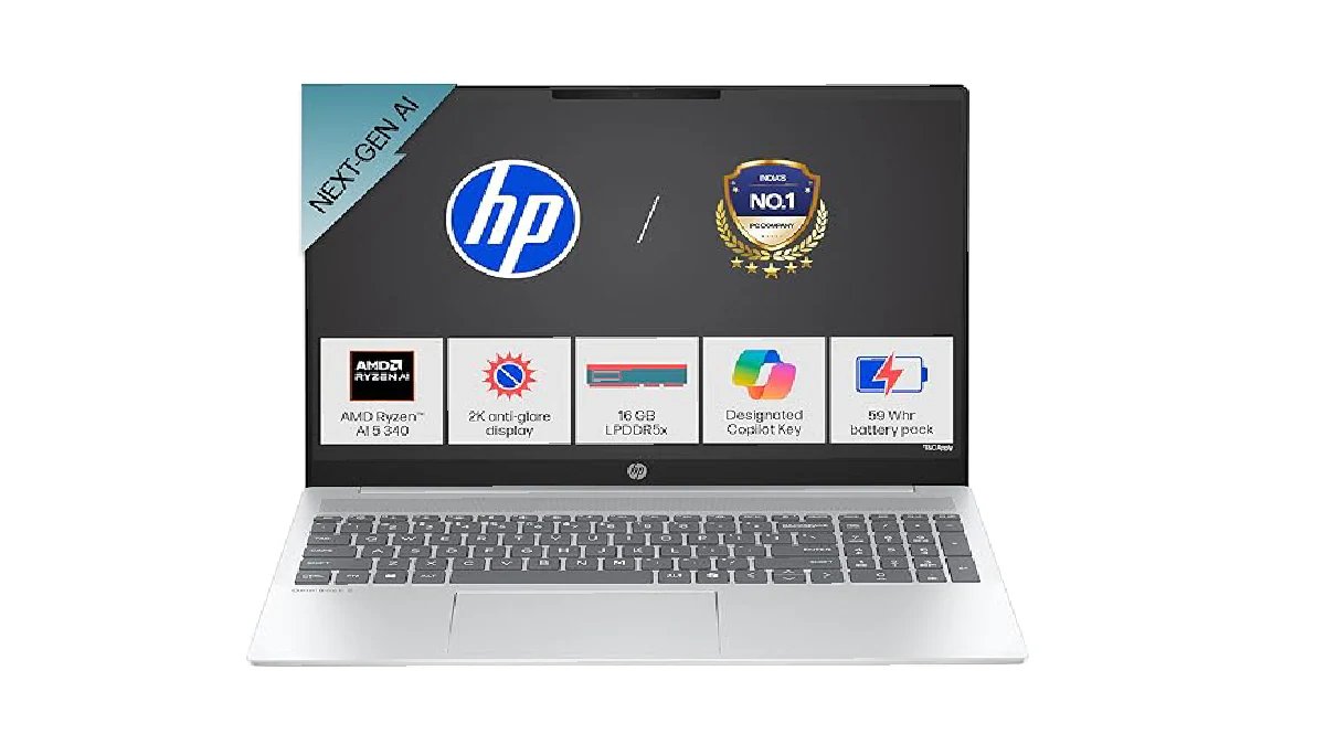 HP OmniBook 5 Laptop price in india rs 75990 with 16GB ram 16 inch 2K display launched features details