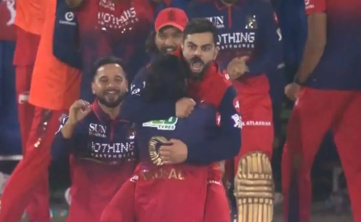 Virat Kohli Can’t Keep Calm As RCB Beat Mumbai Indians In Last-Ball Thriller. Celebration Goes Viral
