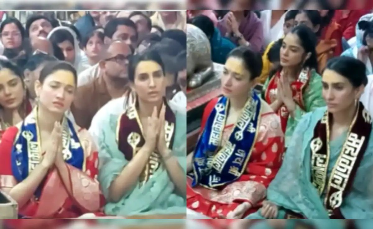 Viral Video: Tamannaah Bhatia Visits Mahakaleshwar Temple In Ujjain, Attends Bhasma Aarti