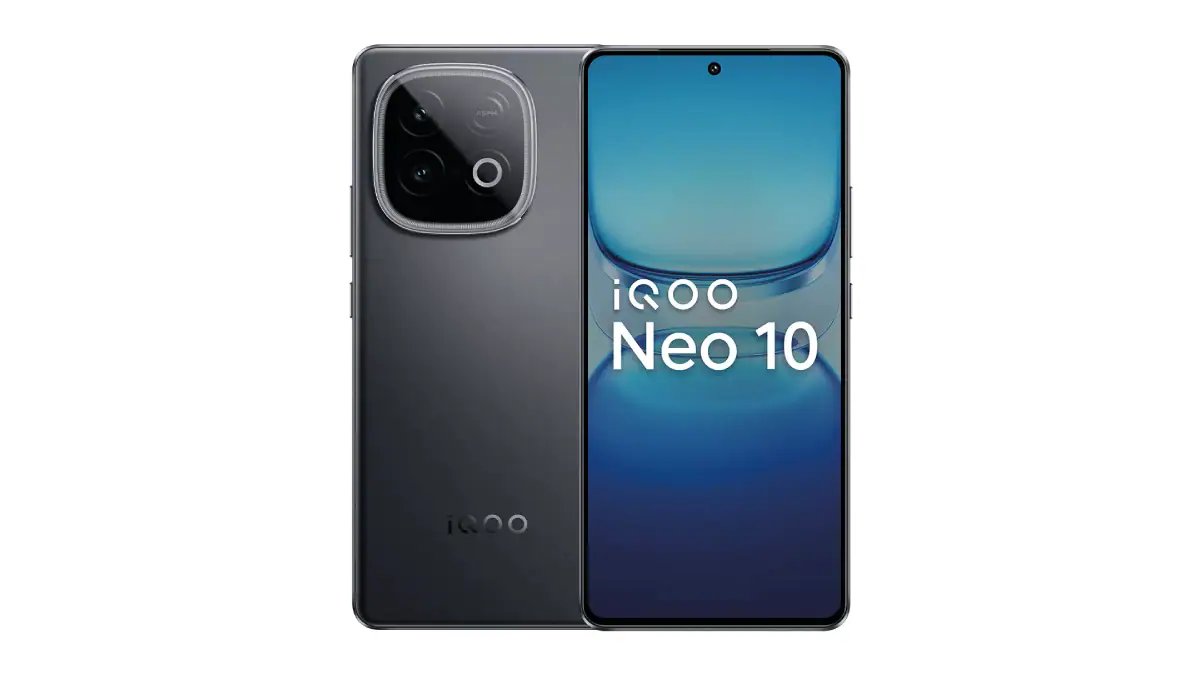 iQOO Neo 10 price in india rs 37999 with Alpine White and Asphalt Black color variants launched features