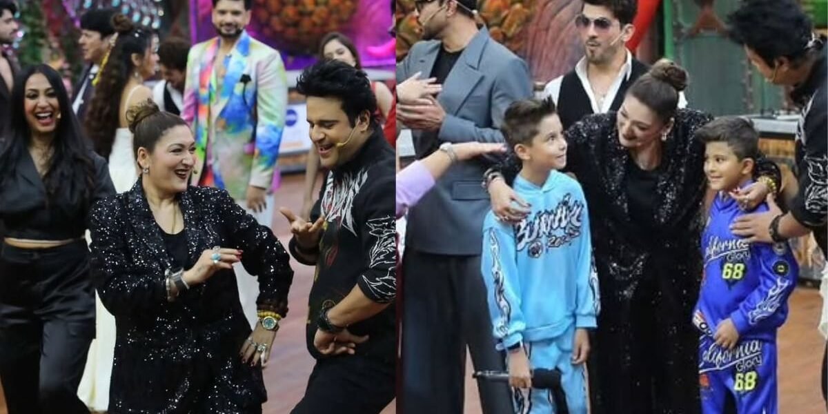 Sunita Ahuja Meets Krushna Abhishek’s Twins For The First Time, Calls Them ‘Good-Looking’ Like Her